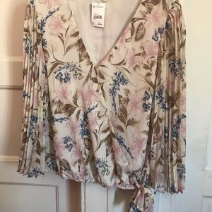 Flowery Blouse size(XL)